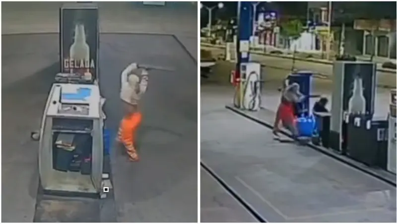🔥😱 **¡Asalto sangriento en Bragança! Asaltante golpea brutalmente a empleado de gasolinera y escapa con solo 18 dólares... ¿hasta dónde llegará la violencia en Venezuela?**