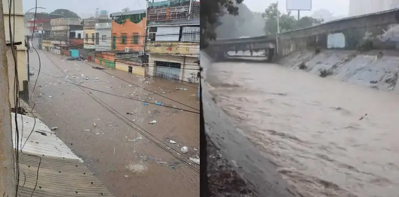 🌧️💦 Caos en Caracas: lluvias dejan inundaciones, deslaves y árboles caídos este #7Oct