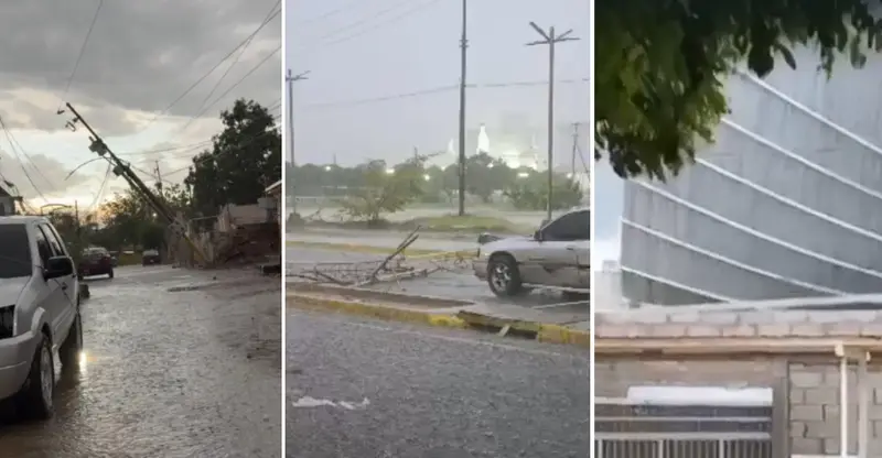 🌪️💨 ¡CAOS EN MARACAIBO Y SAN FRANCISCO! Vientos huracanados arrasan con techos, antenas y postes 🏠⚡
