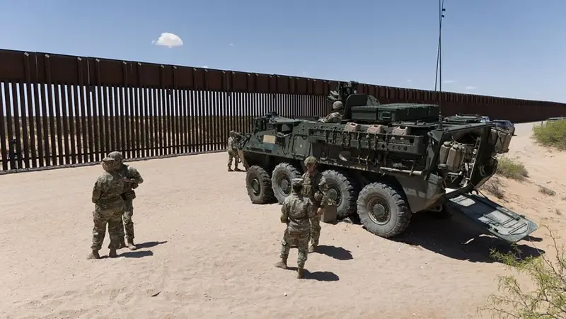 🚨🇺🇸 EE.UU. despliega cientos de soldados en la frontera con México para contener violencia de cárteles 💥🔥