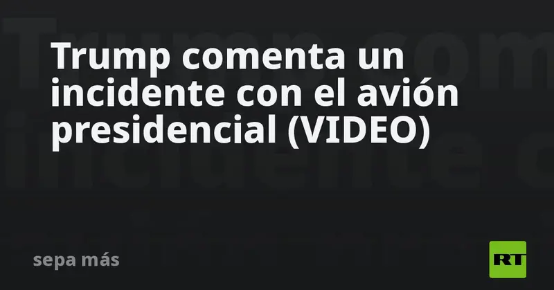 ¡Emergencia en el Air Force One! 🛩️ El tobogán se despliega y Donald Trump responde con calma 🔥