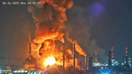🔴 IMPACTANTE VIDEO: Misiles de Irán sacuden la mayor refinería de Israel en Haifa 🇮🇷🔥