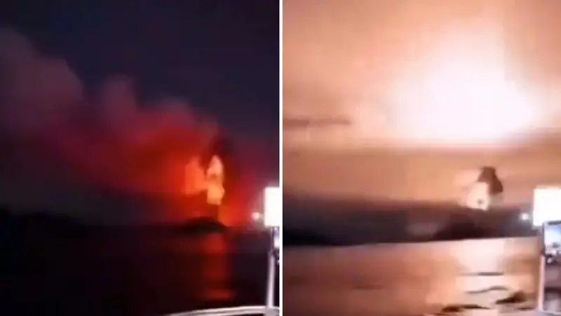 🌋🔥 ¡Impresionante! El Anak Krakatou entra en ráfaga y lanza chorros de lava de hasta 400 metros de alto