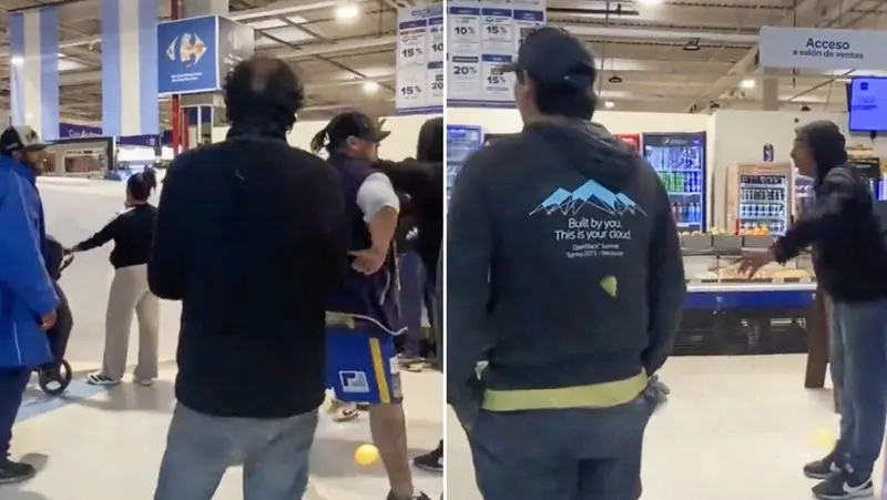 🛒🔥 ¡Insólito! Cliente de Carrefour en Maracaibo llega con barra brava por un TV defectuoso y se vuelve viral