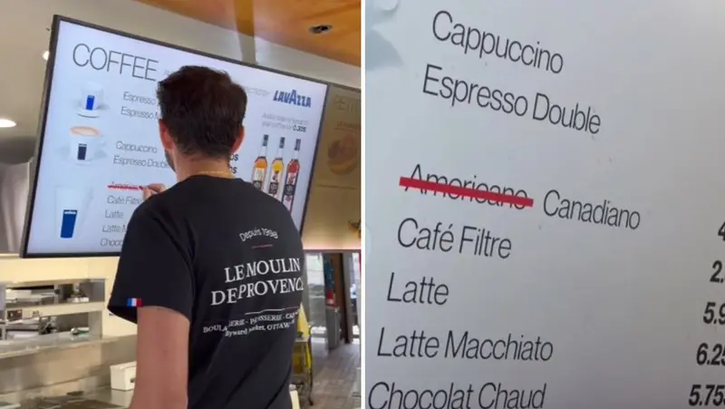 🇨🇦 ¡Qué manera de responder, compatriota! Cafetería canadiense le cambia el nombre al café americano tras la polémica decisión de Trump sobre el lago Ontario 🫖☕