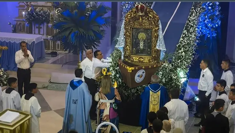 🌟✨ ¡SANTA RITA ARDE EN FE Y ALEGRÍA! 🎉 Bajada de la Virgen del Rosario de Aránzazu y coronación de su reina este sábado