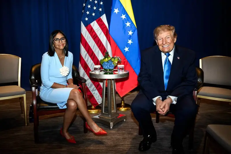🌎✨ Trump y Delcy Rodríguez se encontraron en Nueva York: histórico primer encuentro