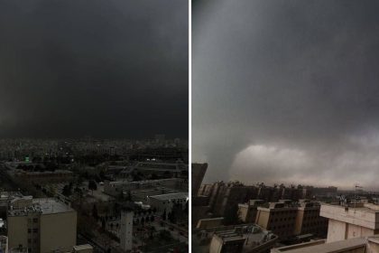 VIDEO: Cielo negro y lluvia contaminada en Teherán tras ataques de Israel a instalaciones petroleras