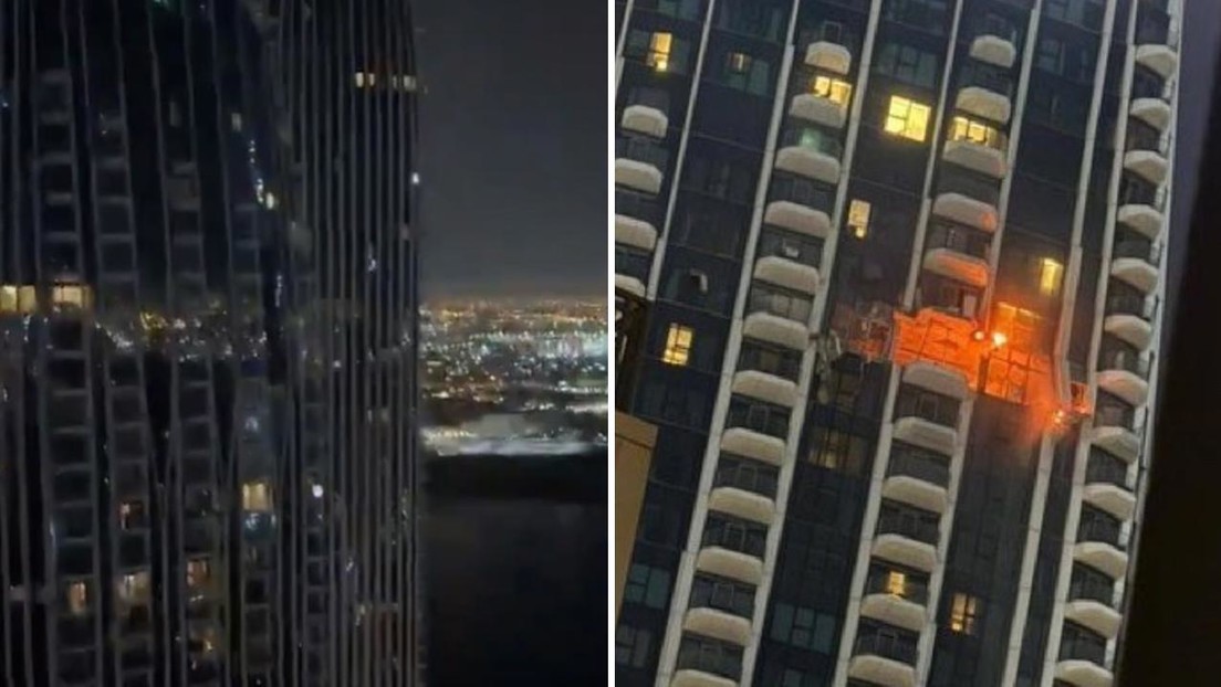 VIDEOS: Un dron se estrella contra un rascacielos residencial en Dubái