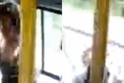 Trágico viaje en bus termina con una ventana suelta y una mujer en la ruta (VIDEO)