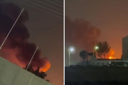 VIDEOS: Arde una base de EE.UU. en Irak atacada por grupos proiraníes