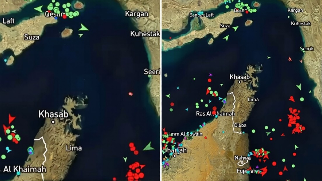VIDEO: Así se vio el tráfico en el estrecho de Ormuz en las últimas 24 horas