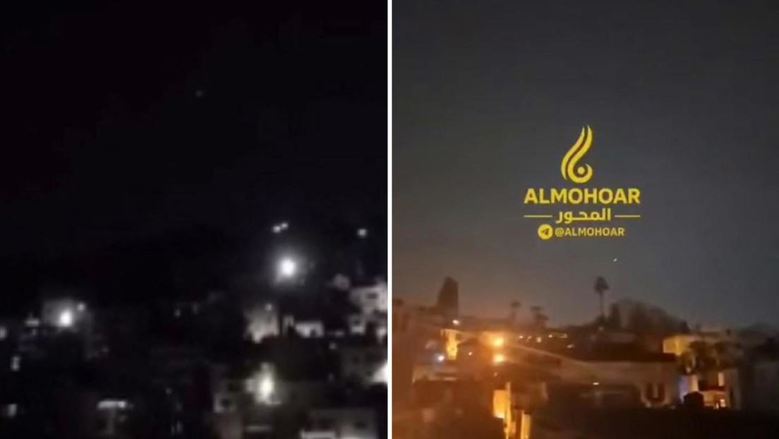 Misiles iraníes iluminan el cielo nocturno sobre Israel (VIDEOS)