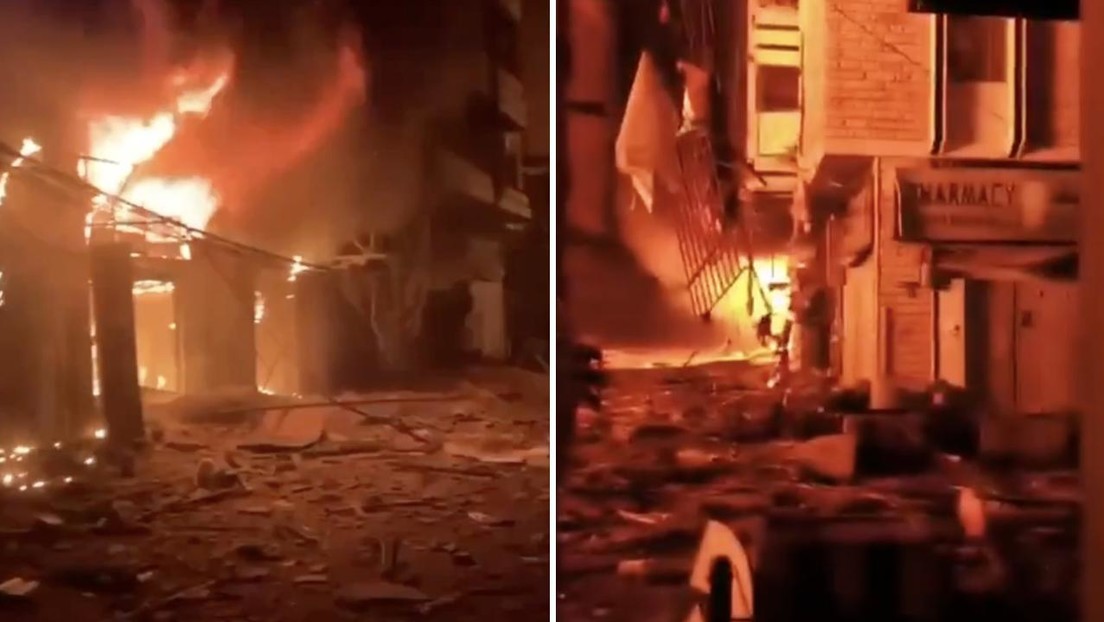 VIDEO: Edificios en llamas en Beirut tras un ataque israelí
