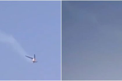 VIDEO: Dron estadounidense cae en picado tras ser derribado por defensas iraníes