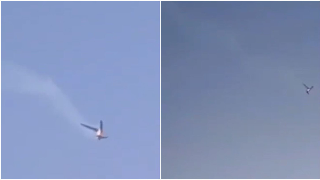 VIDEO: Dron estadounidense cae en picado tras ser derribado por defensas iraníes