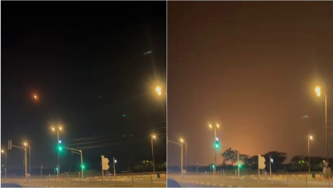 VIDEO: Impacto directo de un misil iraní en Israel