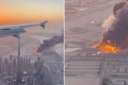 VIDEO: Incendio devora una fábrica de aluminio emiratí tras ataque iraní