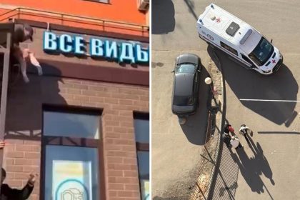 VIDEO: Transeúntes rescatan a un niño de 2 años que cayó desde la ventana de un edificio