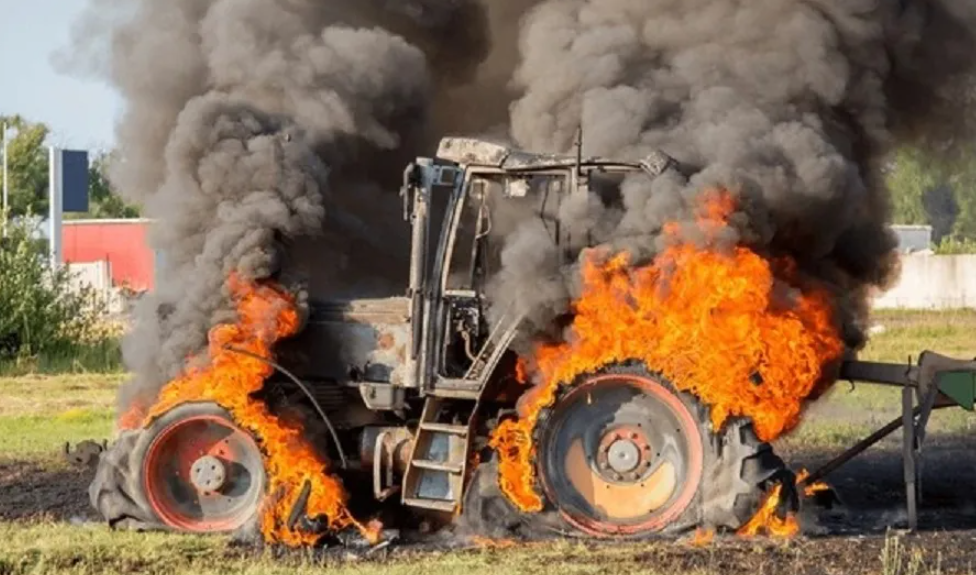 Delincuentes incendian maquinaria a productor tras negativa a pago de extorsión en Guárico