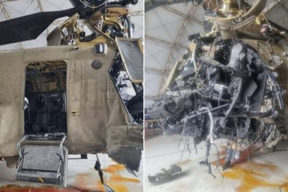 IMÁGENES de un helicóptero estadounidense destruido por Irán