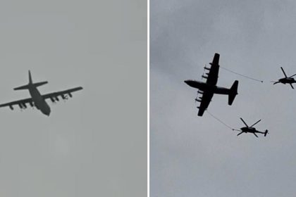 IMÁGENES: Aeronaves militares de EE.UU. sobrevuelan Irán buscando al piloto de su caza derribado