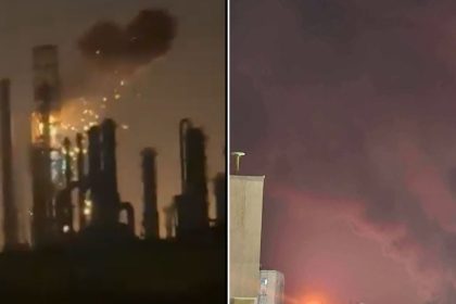 VIDEO: Momento del impacto de drones iraníes en una instalación energética de Kuwait
