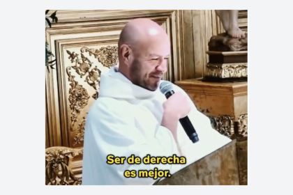 VIDEO: Sacerdote desata polémica tras decir en plena misa que "ser de derecha es mejor"