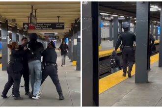 VIDEO: Tres policías no pueden reducir a un hombre en EE.UU.