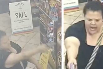 Mujer abre fuego contra el empleado de una gasolinera (VIDEO)