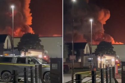 Incendio en una base británica usada por EE.UU. contra Irán (VIDEO)