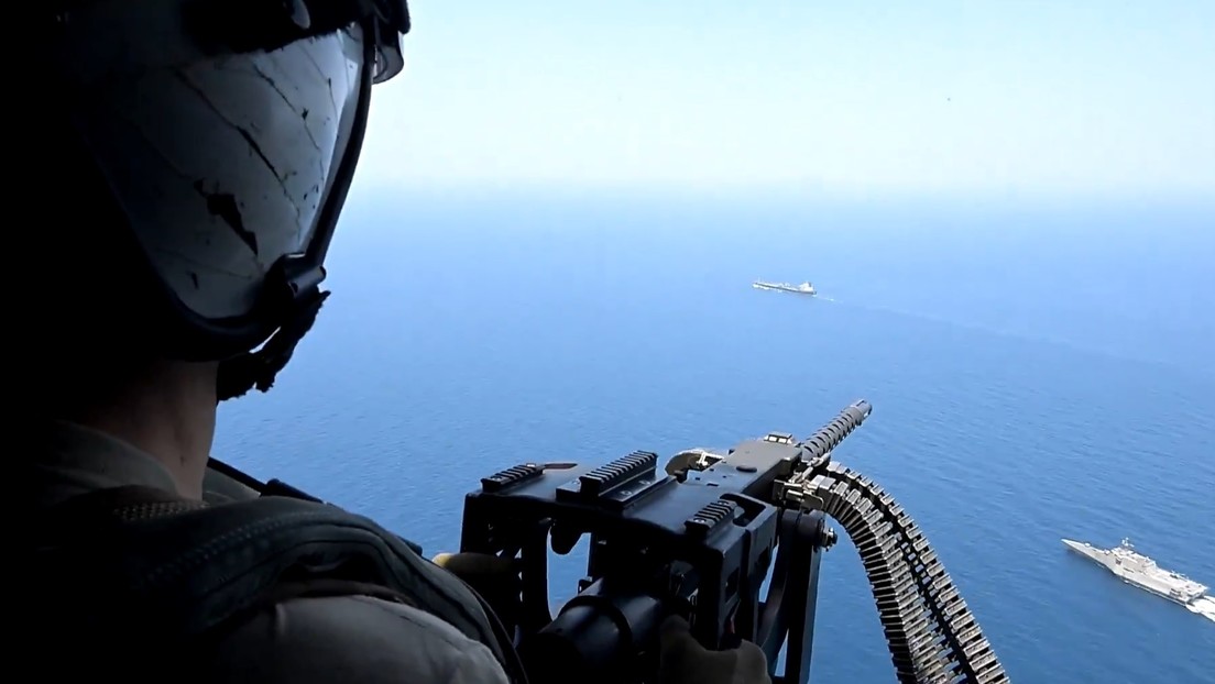 VIDEO: EE.UU. muestra sus operativos marítimos durante el bloqueo naval contra Irán