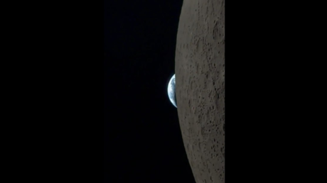 "Solo una oportunidad en la vida": Astronauta graba un video único de la Tierra y la Luna