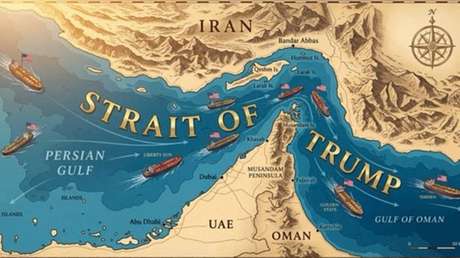 Trump 'rebautiza' Ormuz como el "estrecho de Trump"