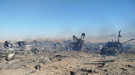 PRIMERAS IMÁGENES de los restos de las aeronaves de EE.UU. derribadas por Irán mientras buscaban a su piloto