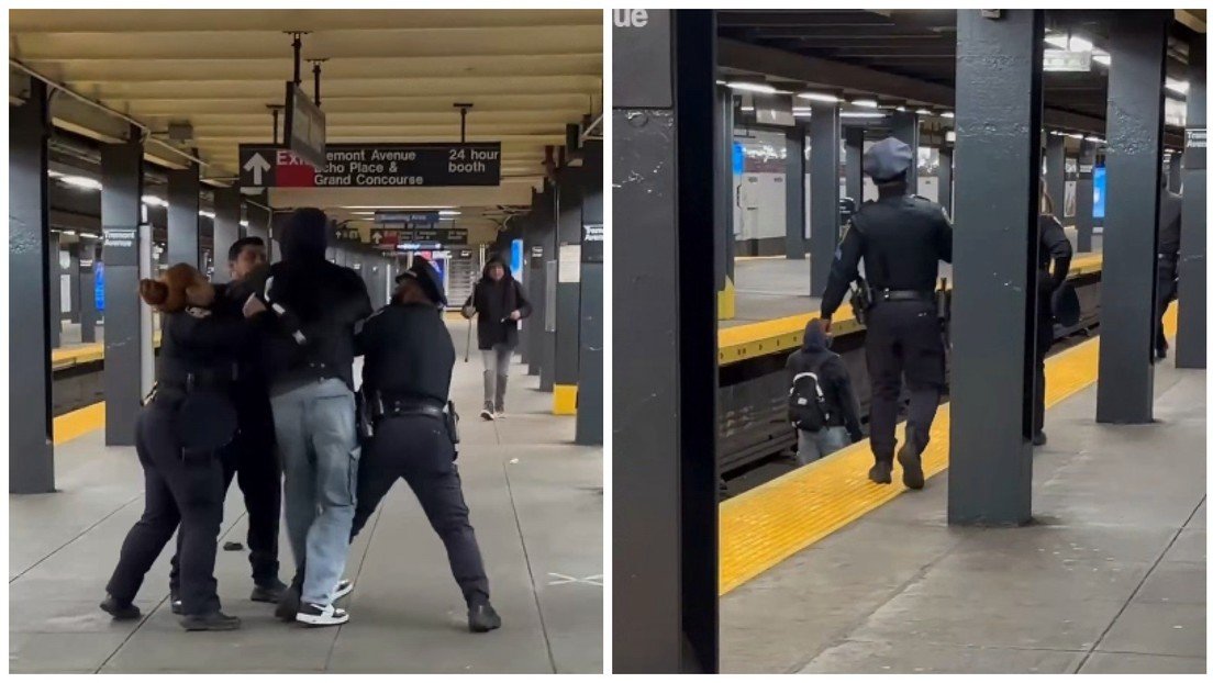 VIDEO: Tres policías no pueden reducir a un hombre en EE.UU.