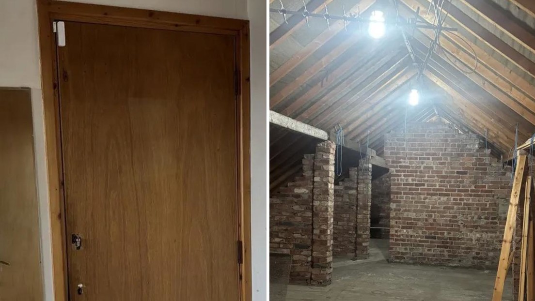 Mujer encuentra una puerta secreta en su nuevo departamento y lo que descubre la deja sin palabras