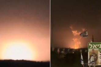 VIDEO: Masiva explosión ilumina el cielo en Israel