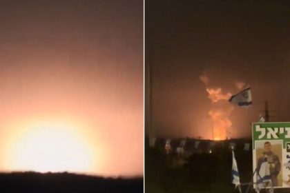 VIDEO: Masiva explosión ilumina el cielo en Israel