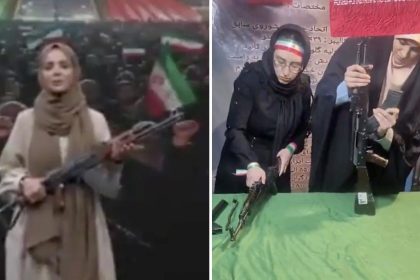 "Sacrificar mi vida por mi país": Mujeres iraníes se pronuncian arma en mano (VIDEO)