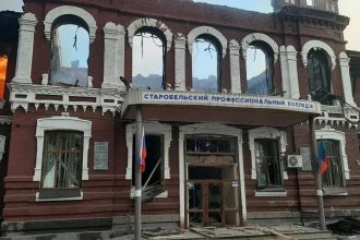 Una joven se quema viva al huir del ataque de Kiev a una residencia estudiantil