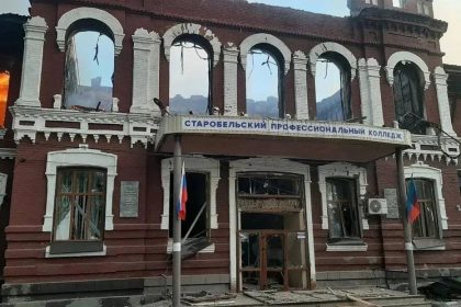 Una joven se quema viva al huir del ataque de Kiev a una residencia estudiantil