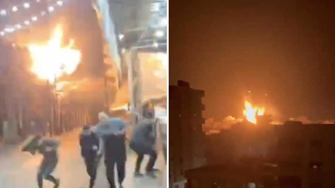 VIDEO: Momento del impacto de un misil israelí en un campo de refugiados en Gaza