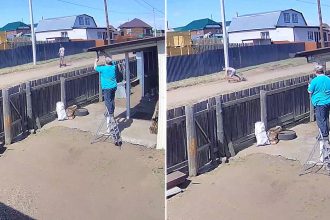 VIDEO: Aparatosa caída de un hombre en patinete eléctrico