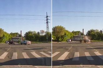 VIDEO: El accidente letal de un motociclista que se saltó un semáforo en rojo