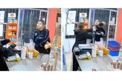VIDEO: Fue a reclamar por la mala atención y terminó agarrándose a golpes con la cajera