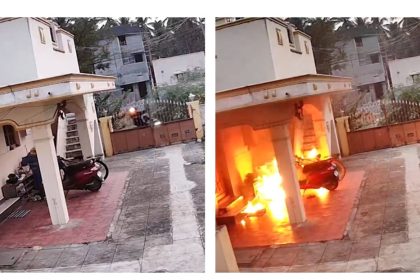 Rechazado y furioso: espeluznante momento en que joven incendia la casa de una mujer con un coctel molotov (VIDEO)