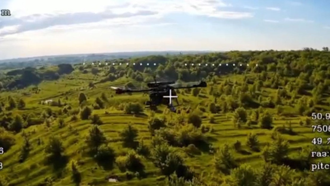 VIDEO: Drones rusos derriban objetivos ucranianos en un duelo en el aire
