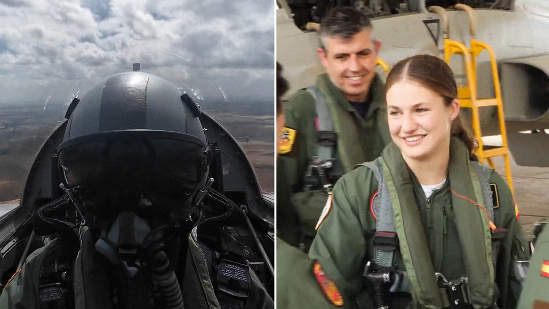 VIDEO: La princesa Leonor de España pilota un avión de combate