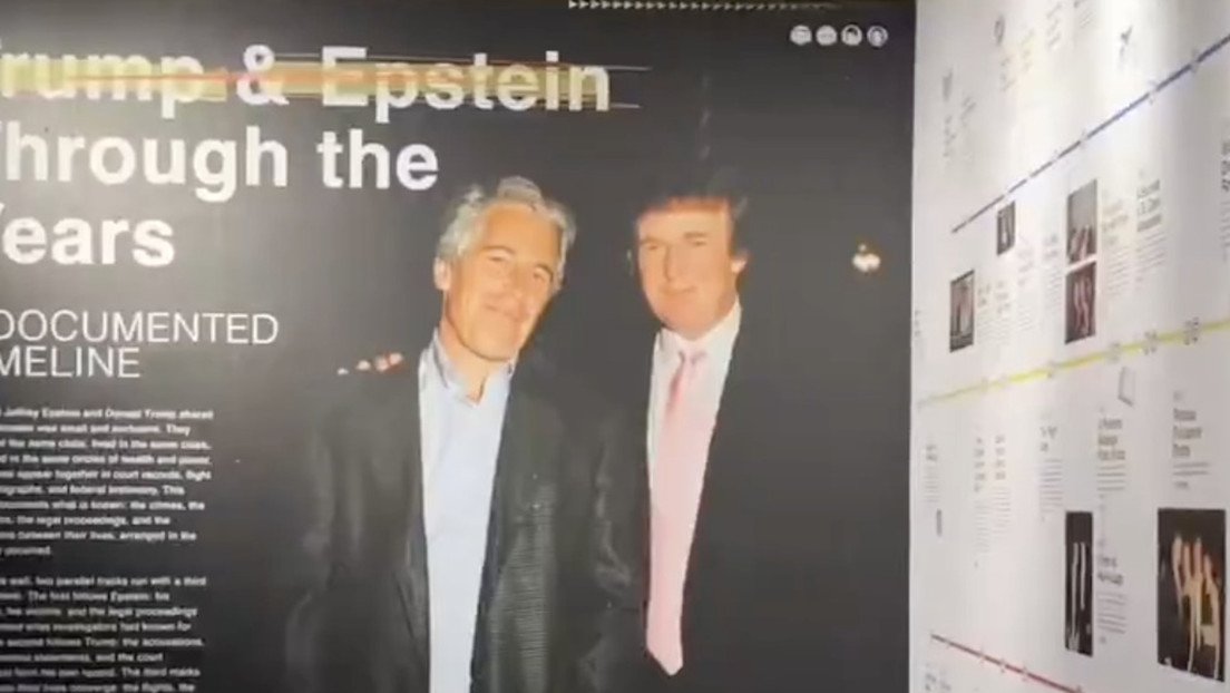 Magna exposición sobre Epstein y Trump abre sus puertas (VIDEO)